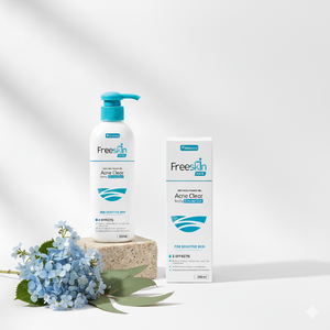 Gel de ducha corporal antiacné de etiqueta privada, limpieza profunda de poros y purificación de la piel, fabricante OEM/ODM - Product Image 1