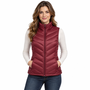 <b>Women's</b> Ultra Light <b>Down</b> Alternative Puffer <b>Vest</b> Water Resistant Warm Layered Clothing Bulk Wholesale Supply premium quality - Product Image 1