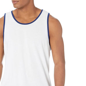 Camiseta sin Mangas para Hombre al por Mayor, de Alta Calidad, Confiable, OEM, de Algodón Sólido, con Impresión de Color Personalizada, para Gimnasio y Uso Casual - Product Image 2