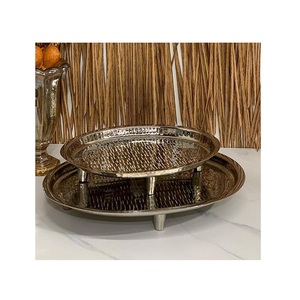 Bandeja de acero inoxidable para servir dulces, diseño moderno, color plateado, bandeja para servir té y café para mayoristas - Product Image 5