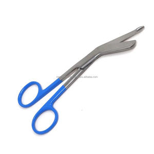 Ciseaux pour infirmières Lister allemands, 5,5 pouces, acier inoxydable, manche bleu, manuels, certifiés CE ISO, qualité hospitalière, durables, OEM ODM - Product Image 6