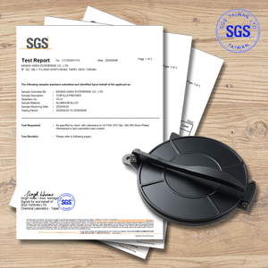 Kwang Hsieh Heavy Duty 8" Cast <b>Aluminum</b> Chapati <b>Maker</b> Cast Iron <b>Roti</b> Tortilla Press Cookware - Product Image 6