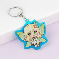 Porte-clés vibrant personnalisé avec pendentif dessin animé et breloque vibrante
