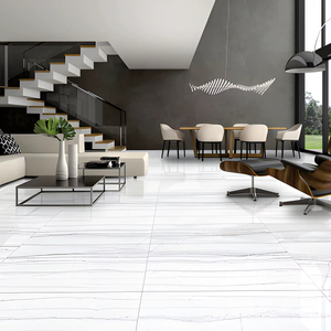 Carrelage mural et de sol en porcelaine moderne Grande Esclate Statuario 60x120 CM Finition mate polie CARREAUX DE PREMIÈRE QUALITÉ 8,5 mm Résistant aux acides - Product Image 1