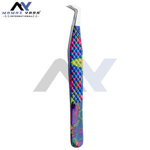 Ensemble de pinces à cils de haute qualité, design dernier cri, pointe droite et courbée, professionnel, volume des cils, ensemble de 4 pièces - Product Image 6