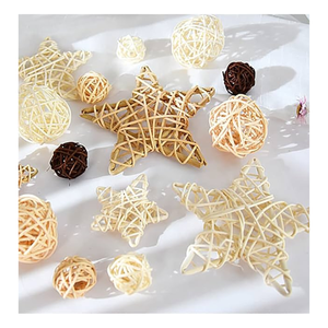 99 Gold Data Petite cloche de Noël suspendue en rotin tressé, artisanale et personnalisée, avec boîte cadeau tressée, pour décoration intérieure CARYLN - Product Image 5