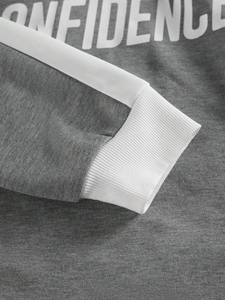 Conjunto de chándal de lujo OEM para hombre con cremallera de un cuarto, resistente al agua, de peso pesado, informal, deportivo, de fabricante, con sudaderas con capucha - Product Image 5