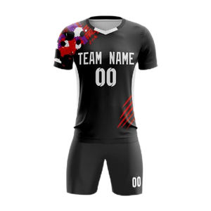 Camiseta de Fútbol Unisex Personalizada, Uniforme de Fútbol de Alta Calidad, Camisetas de Equipo 100% Poliéster, Logotipo Frontal, Secado Rápido, Cuello en V - Product Image 4
