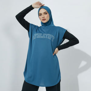 Robe de sport longue et ample pour femmes, hijab, tunique athlétique musulmane, séchage rapide, respirante, conçue pour la gym, l'entraînement et le yoga - Product Image 1