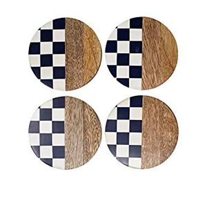 Newly Crafted Design Resin Inlay Coaster Set MDF Coaster Resin Coaster MDF Resin Inlay Coaster Place Mats at very best Price - Product Image 1