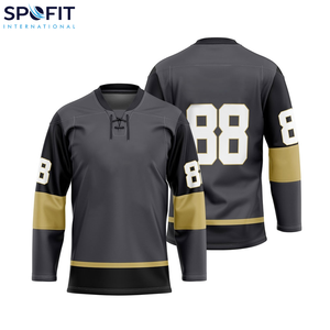 เสื้อฮอกกี้น้ำแข็งแบบกำหนดเองคุณภาพสูง เสื้อทีมฮอกกี้ ออกแบบได้ตามต้องการ ชุดกีฬาแห้งเร็ว ขายส่งเสื้อฮอกกี้ - Product Image 6