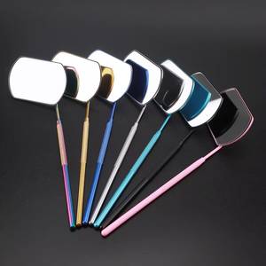 Ensemble d'outils de maquillage pour les yeux avec recourbe-cils et miroir, manches métalliques colorées, accessoires de maquillage pour les yeux - Product Image 3