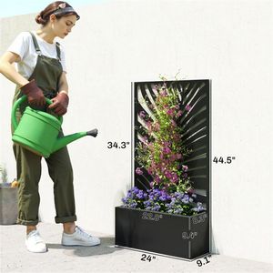 Jardinières et pots de fleurs en métal pour jardins, terrasses et balcons - Product Image 6