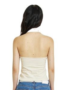 2025 Nueva camiseta sin mangas de punto informal para mujer, Chaleco de Golf con cuello en V de alta elasticidad para ocio al aire libre, ropa deportiva con agujero - Product Image 5