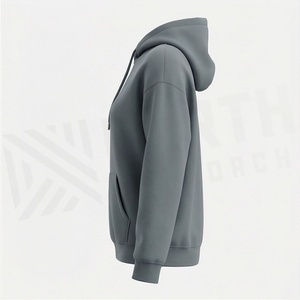 Sudadera con Capucha Unisex Ligera y Elástica, Diseño de Cuello con Capucha, Tejido Transpirable con Acabado Lavado Ácido, Prenda Personalizada - Product Image 3