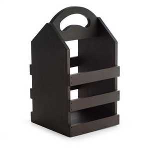 Support de table moderne en métal noir alvéolé pour 8 flûtes à vin ou champagne, idéal pour la maison, la cuisine ou le bar - Product Image 4