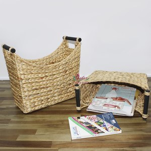 Artex Dong Thap Factory Seagrass Rope Revistero tejido Artesanías hechas a mano Estantes de almacenamiento Estante organizador - Product Image 6