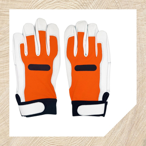Guantes de Trabajo de Alta Visibilidad para Jóvenes, Resistentes, de Cuero Vacuno, Ecológicos, para Soldadura, Protección de Seguridad, con Servicio OEM - Product Image 3