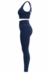 Ensemble de yoga premium pour femmes : Leggings taille haute et brassière de sport – Tenue de fitness personnalisée – Fabricant OEM d'ensembles de yoga - Product Image 4