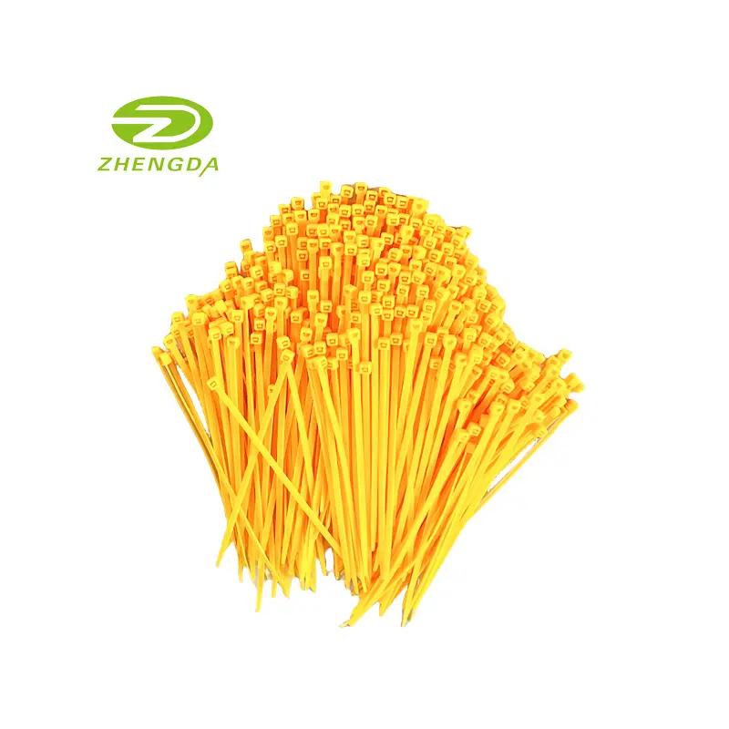 ZD China factory nylon 66 pa 66 material cable tie plastic supplier cable clamp strap wraps 4.8*180mm zip ties
