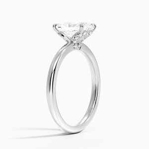BOJ <b>Ring</b> 0101 Radiant Cut 925 <b>Silver</b> Halo Stone Prong Setting <b>Solitaire</b> Diamond <b>Ring</b> 2ct D Color VVS1 Moissanite GRA Certified - Product Image 2