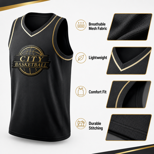 Men's Custom Basketball Jersey Sleeveless Breathable Mesh Sports Uniform Training Team Wear Shirt With Shorts For Club Sport Set - Product Image 4