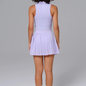 Ensemble débardeur et short de pickleball pour femme, style Racerback, avec citation amusante sur le thème du pickleball, collection Court Queen - Product Image 2