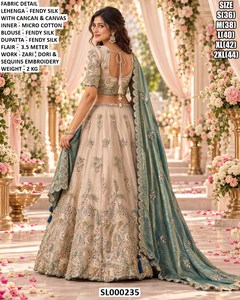 Ensemble de luxe en soie Lehenga Choli pour femmes – Disponible en options cousues et non cousues - Product Image 1