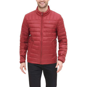 New Fashion High Quality <b>Men's</b> Waterproof Puffer <b>Jacket</b> Stand Collar Winter Season Customized Printed Front Customized Color - Product Image 1