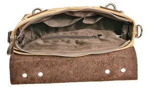 Classic Brown Leather Unisex Fashion Nylon Zipper Messenger Bag Waterproof <b>Small</b> <b>Purse</b> for Professional Leather Messenger Bag - Product Image 2
