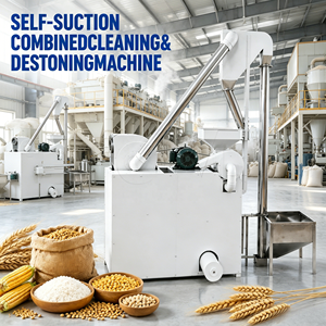 Limpiador de Granos Combinado con Aspiración Automática y Despedrachador, Equipo de Ventilación Autoinducida que Ahorra Costos y Optimiza el Diseño de la Producción - Product Image 1