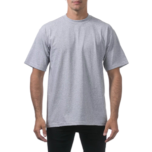 T-shirt en coton pour homme, couleur unie orange, col rond, manches courtes, coupe classique, style décontracté, tissu jersey tricoté - Product Image 5