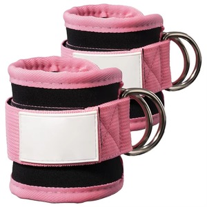 Sangles de cheville réglables en néoprène robuste, respirantes et antidérapantes pour appareils de musculation, avec fermeture auto-agrippante, personnalisables OEM et marque privée - Product Image 1