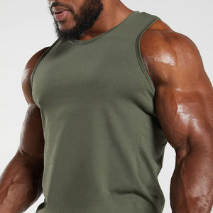 Camiseta sin Mangas para Hombre de Material Duradero, Disponible al por Mayor, con Logotipo/Colores Personalizados, Antiarrugas, de Primera Calidad - Product Image 6