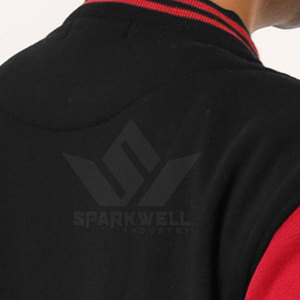 Chaqueta Letterman de Invierno para Hombre, Estilo Minimalista con Logotipo Frontal, Aspecto Casual, Tela Suave para Moda Urbana y Uso Diario - Product Image 3