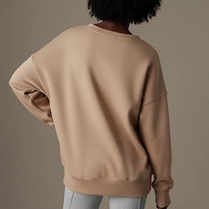 Sudadera con Capucha Extra Grande de Invierno de Alta Calidad, Diseño Liso, 100% Algodón, 300 g/m², Tela de Forro Polar Ecológica, Bordado con Pedrería - Product Image 3