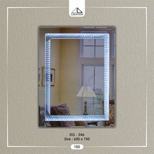 Miroir LED élégant à effet illusion avec éclairage doux, créant une profondeur et un éclat moderne pour tout espace. Design d'art décoratif. Écologique. - Product Image 3
