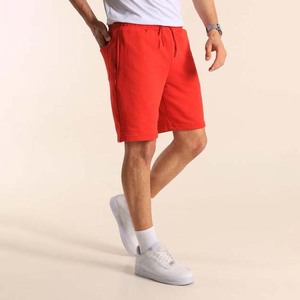 Shorts de sport décontractés pour hommes en toile unie, taille haute, avec cordon de serrage, poches, respirants et séchage rapide, haute qualité - Product Image 6