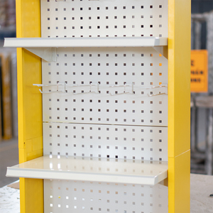 Flexoffice Metal Retail <b>Display</b> <b>Rack</b> Tiered Shelves Freestanding Vertical Pre Assembled Modern Style for Office Supplies - Product Image 3