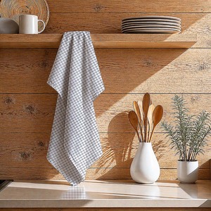 Fournisseur leader, meilleure qualité, serviettes de cuisine 100% coton OEM, serviettes de cuisine à carreaux teintes en fil provenant d'Inde à prix raisonnable. - Product Image 1