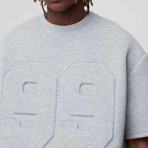 T-shirt surdimensionné pour homme avec logo personnalisé, taille plus, impression par transfert thermique, couleur personnalisée - Product Image 4