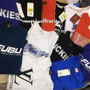 Lot de T-shirts respirants pour hommes en coton 100 % avec motif lettres, coupe classique, tailles XS et 3XL, surplus de marque, stock du Bangladesh - Product Image 2