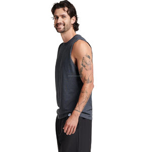 Wholesale <b>Men's</b> Tank Top Bodybuilding Custom Gym Wear Fitness Muscle <b>Vest</b> <b>Men</b> Singlet Blank <b>Stringer</b> Sports <b>Men's</b> Tank Top - Product Image 2