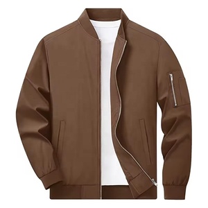 Chaqueta bomber de alta calidad con logotipo personalizado para hombre, chaqueta bomber de manga larga con cremallera para exteriores para hombre - Product Image 1