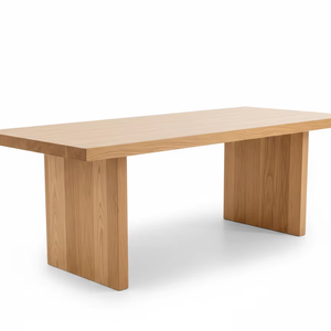 Mesa de Comedor Tania de Madera de Teca Sólida, Muebles Modernos Minimalistas, Muebles de Comedor de Teca Hechos a Mano, Muebles de Madera de Lujo Escandinavos - Product Image 1