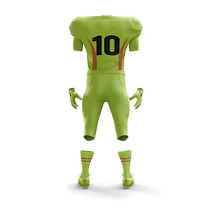 Uniforme de Fútbol Americano Personalizado al por Mayor, Impresión Digital de Alta Calidad, Poliéster Transpirable, Antiarrugas, de Secado Rápido, Unisex para Adultos - Product Image 5