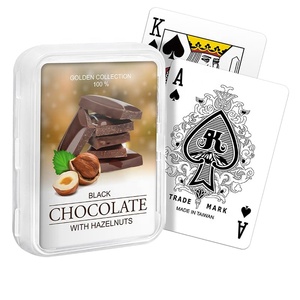 ไพ่โป๊กเกอร์พลาสติกและกระดาษแบบกำหนดเอง พร้อมเคลือบเงา - 54 ใบต่อชุด สำหรับเครื่องมือส่งเสริมการขายของแบรนด์และครอบครัว - Product Image 1