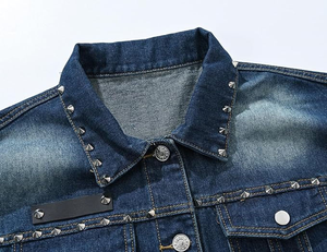 Chaleco vaquero sin mangas para hombre, cuello en V, informal, talla grande, ropa exterior de otoño, tejido 100% algodón, cortavientos, transpirable, estilo japonés, con cremallera - Product Image 4