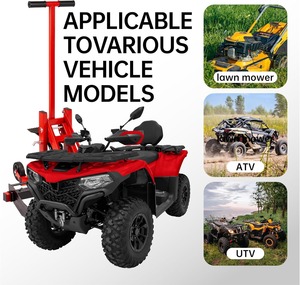 Capacité de 300 lb, cric de levage réglable pour utilisation à bord, construction robuste avec verrou de sécurité, roues et poignée antidérapantes pour tracteurs - Product Image 5