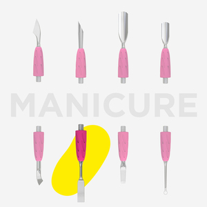 UNIQ-18 (Plano Recto) Empujadores de Cutículas Reemplazables, Herramientas para Remover Esmalte de Uñas en Gel, Empujador de Cutículas Muertas para Uñas Acrílicas - Product Image 2